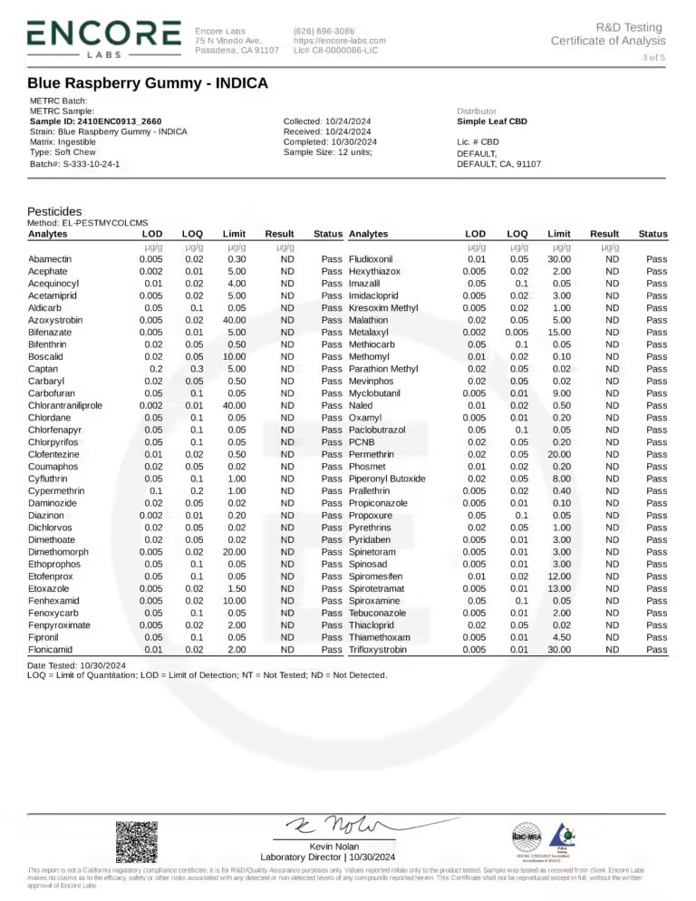 Simple Leaf THC+CBD+CBN Gummies – Indica - Image 6