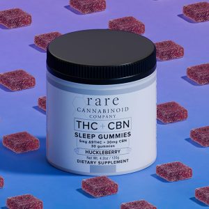 Rare Cannabinoid Company THC + CBN + CBD Sleep Gummies