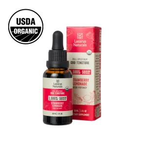 Lazarus Naturals Organic Tincture-Strawberry Lemonade