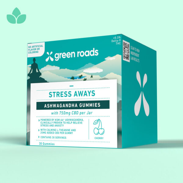 Green Roads Stress Away Ashwagandha Gummies - Image 2