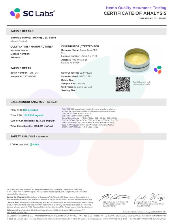 Sunny Skies CBD Beeswax Salve - Image 6