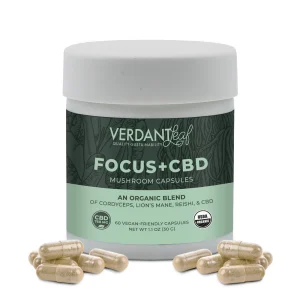 Verdant Leaf Focus+ CBD Mushroom Capsules