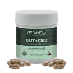 Verdant Leaf Gut+ CBD Mushroom Capsules