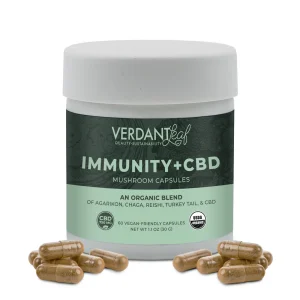 Verdant Leaf Immunity+ CBD Mushroom Capsules