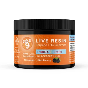 Take9 Live Resin Gummies- Indica Blackberry Kush (Calm)