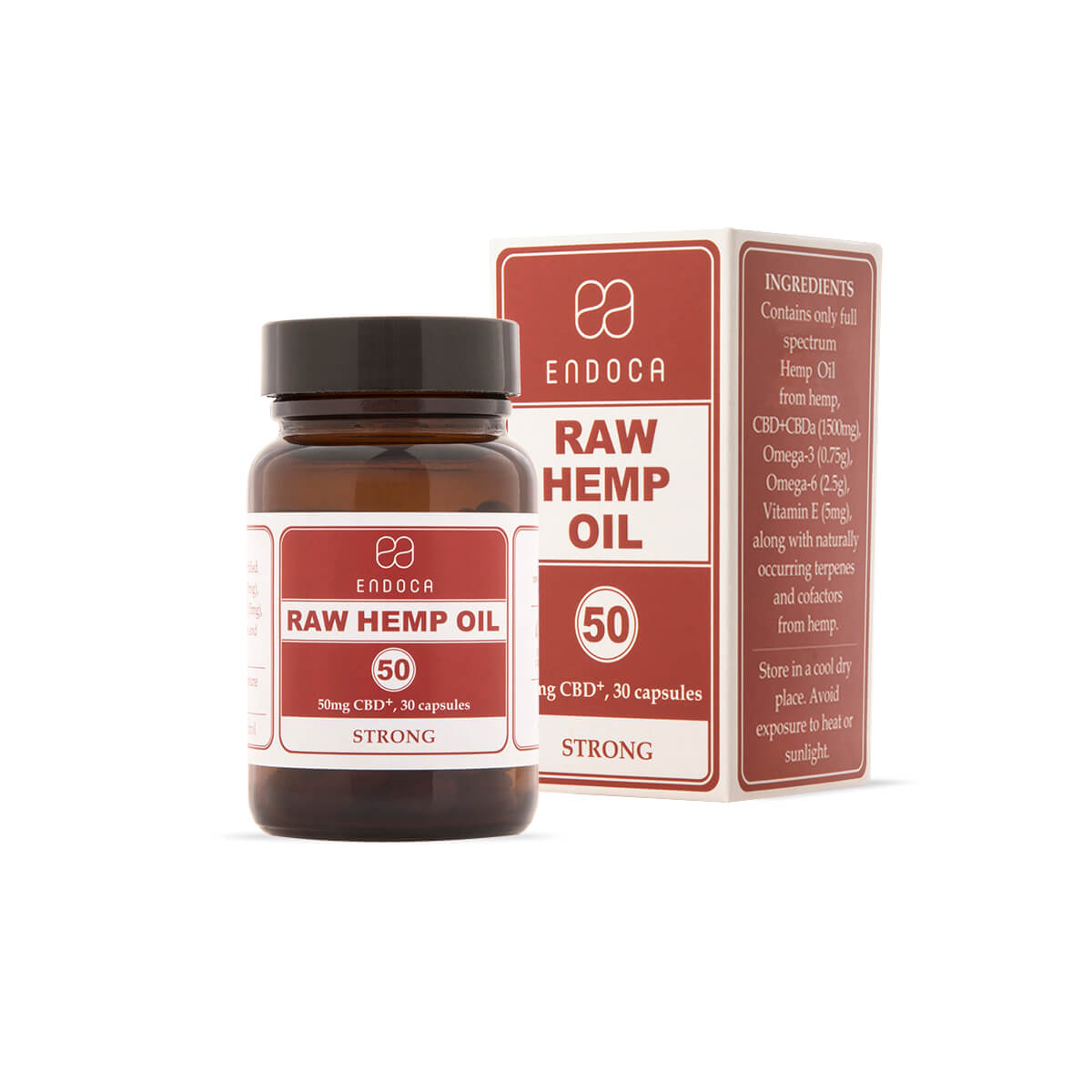 Endoca Raw Hemp Oil CBD Capsules