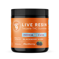Take9 Live Resin Gummies- Indica Blackberry Kush (Calm) - Image 2