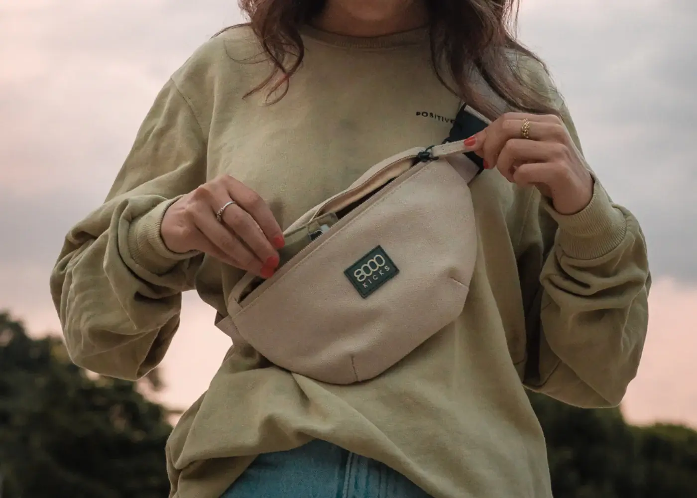 8000Kicks Hemp Fanny Pack - Image 2