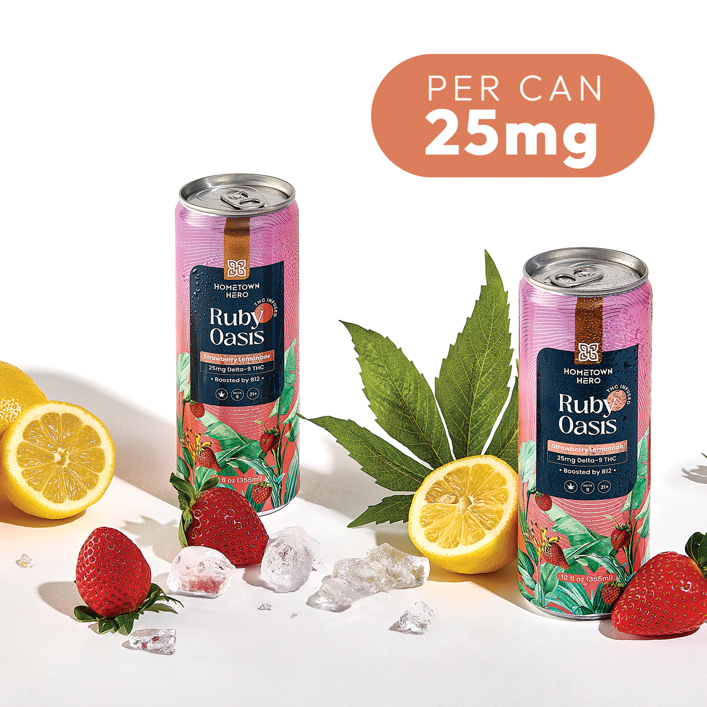 HomeTown Hero Sparking THC Infused Lemonade - Image 2