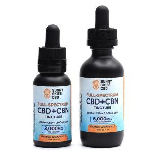 Sunny Skies Full Spectrum CBD + CBN Tinctures