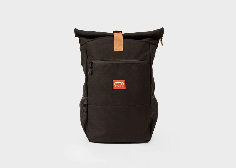 8000Kicks Everyday Hemp Rolltop Backpack