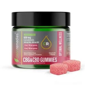 Clean Remedies CBG & CBD Optimal Wellness Gummies