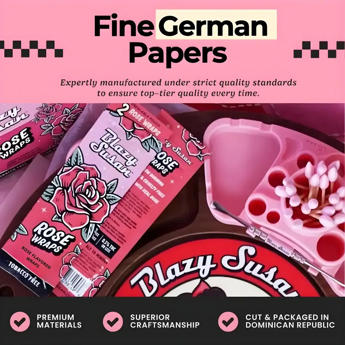 Blazy Susan Rose Blunt Wraps - Image 4