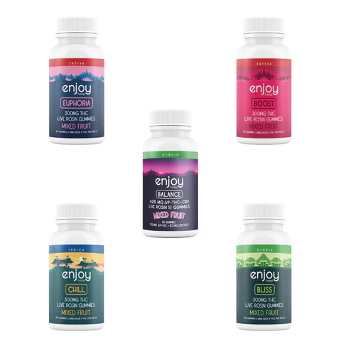 Enjoy Live Rosin THC Gummies ALL Strengths