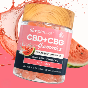 Simple Leaf CBD+CBG THC Free Gummies