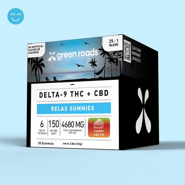 Green Roads 25:1 Relax CBD + THC Gummies