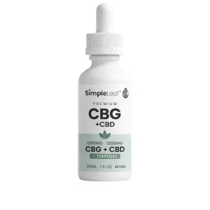 Simple Leaf CBD + CBG Oil (2400mg)