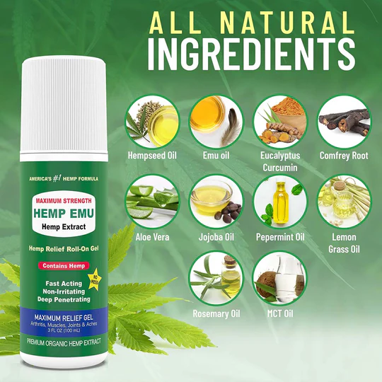 Hemp Emu 1,500mg CBD Roll-On - Image 3