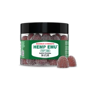 Hemp Emu Maximum Strength Daytime Gummies