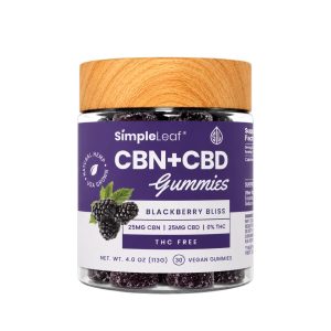 Simple Leaf Blackberry Bliss CBN+CBD Gummies